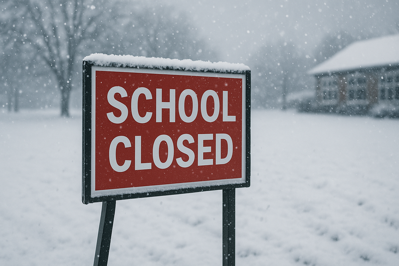 Snow School Closed Picture