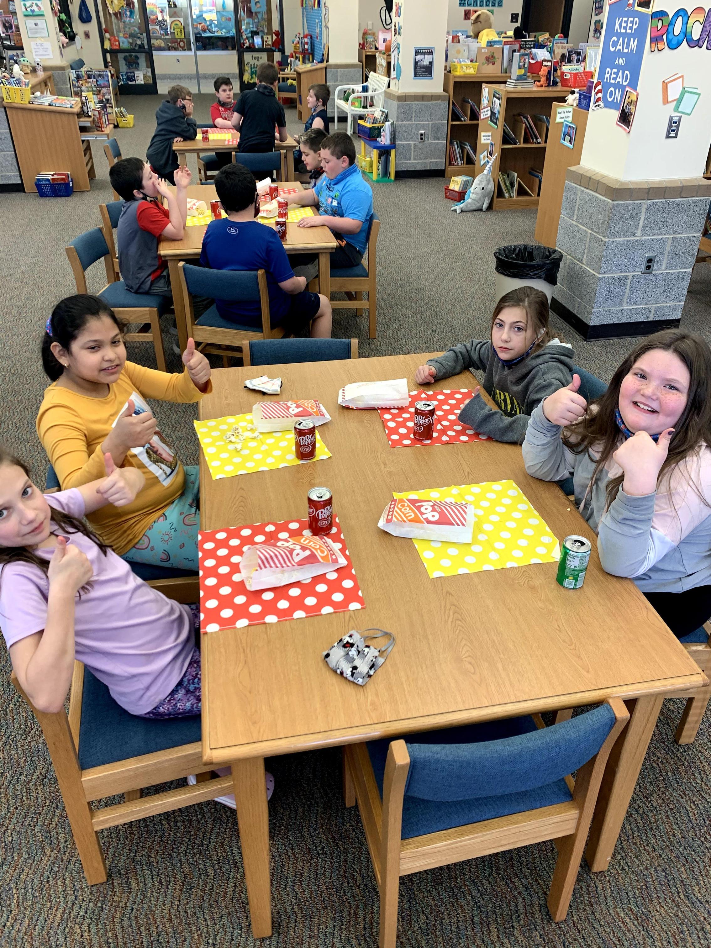 Library Popcorn Party Shanna Leonard Southmont Elementary School