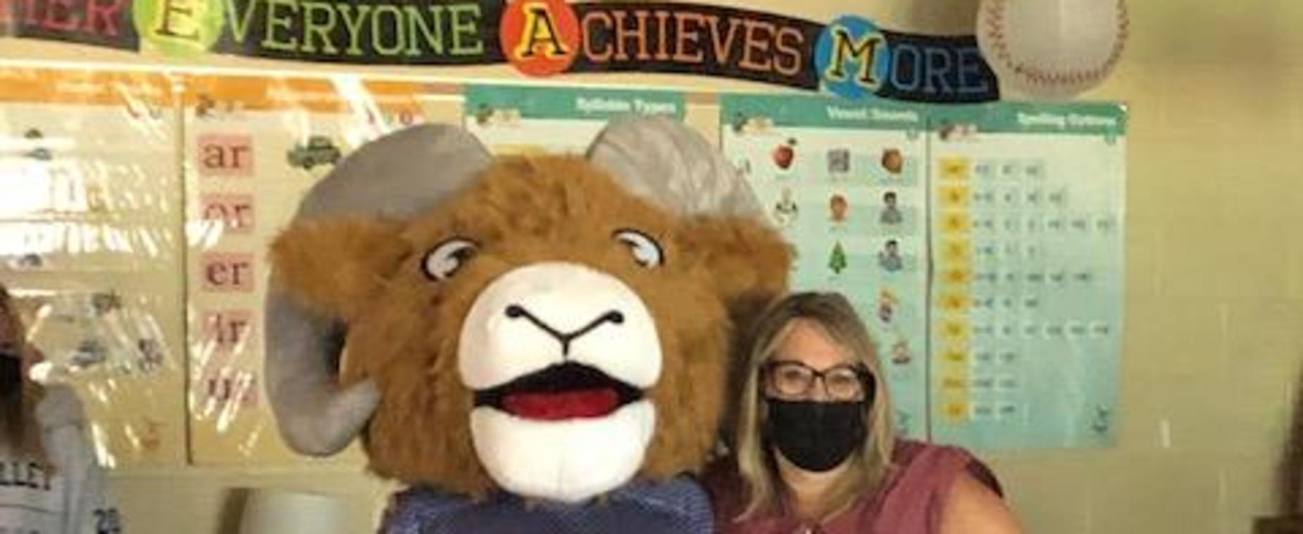 Bo and Mrs. Smith get excited about PBIS!