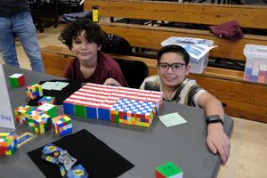 Speed Cube day - image of contestants on day of
