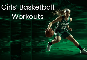Female Falcon Athlete dribbling a basketball