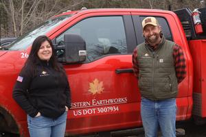 Mariel Lima and Jack Henderson-Adams, owners of Western Earthworks
