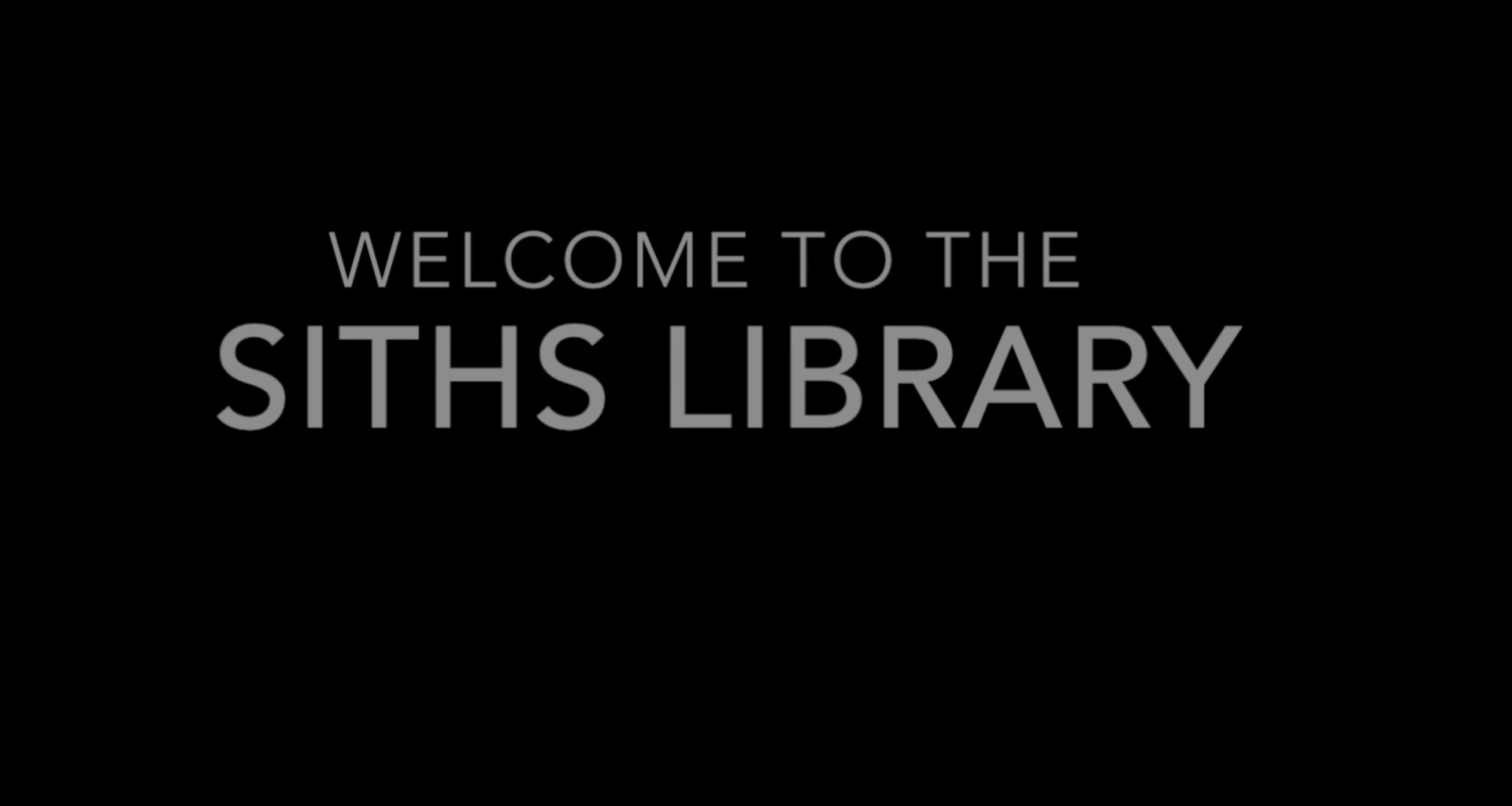 Welcome to the Library!