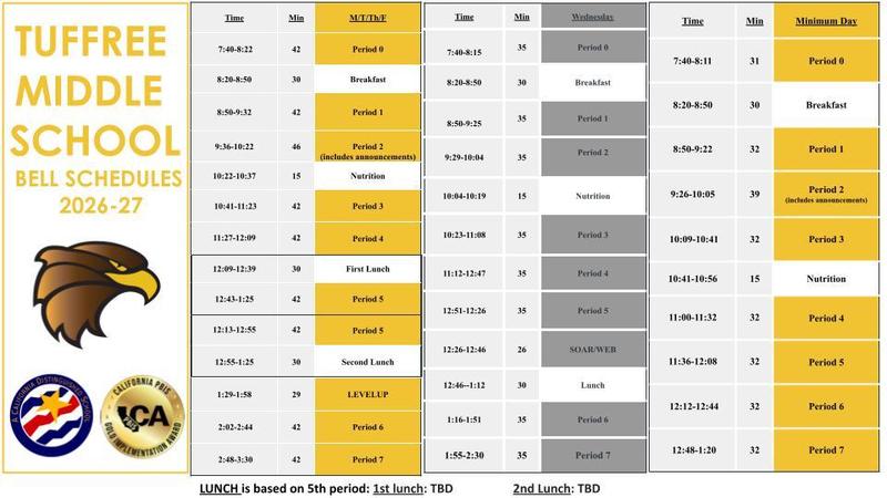 2026-27 TMS Bell Schedules