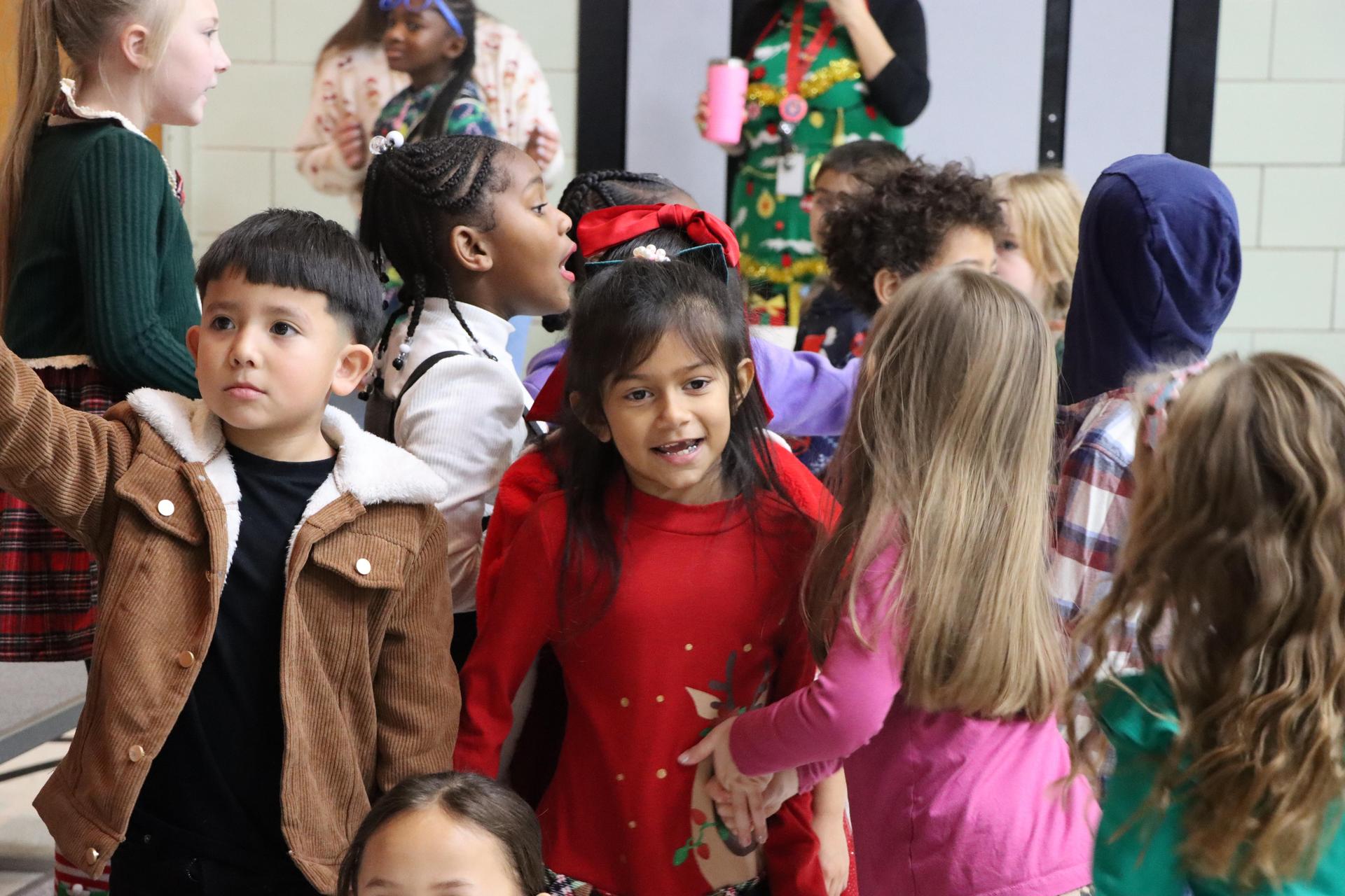 A break at our Holiday Concert.