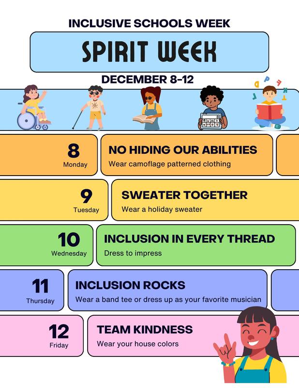 Inclusive Schools Spirit Week