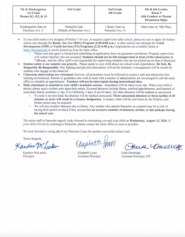Welcome Letter 2