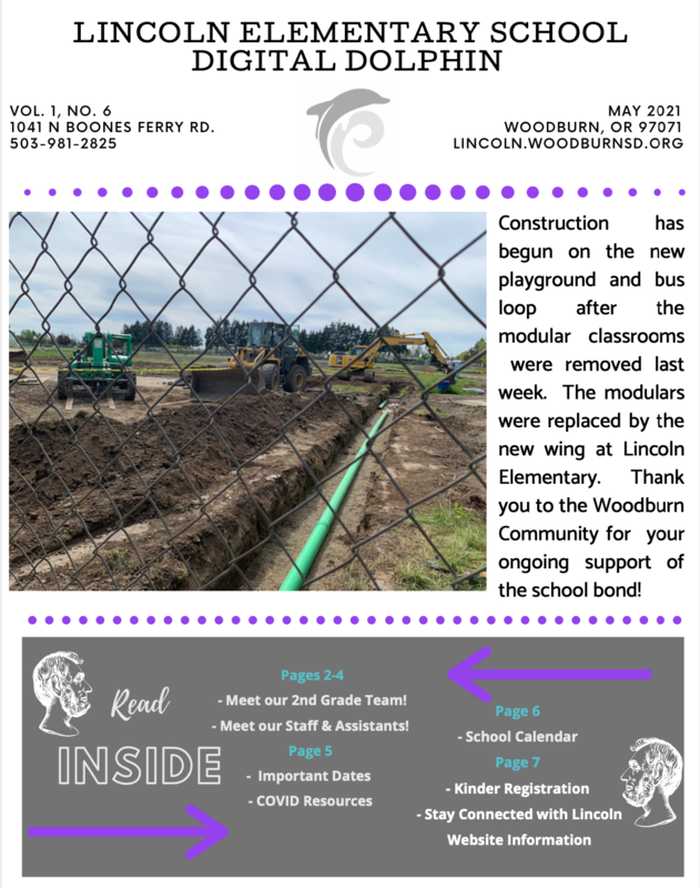 The Digital Dolphin - Lincoln Elementary Monthly Newsletter – May Featured Photo