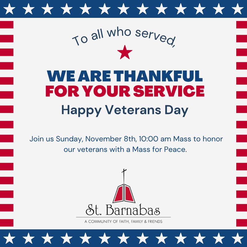 Veterans Day Mass Featured Photo