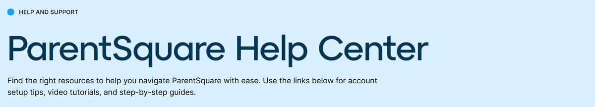 ParentSquare Help Center
