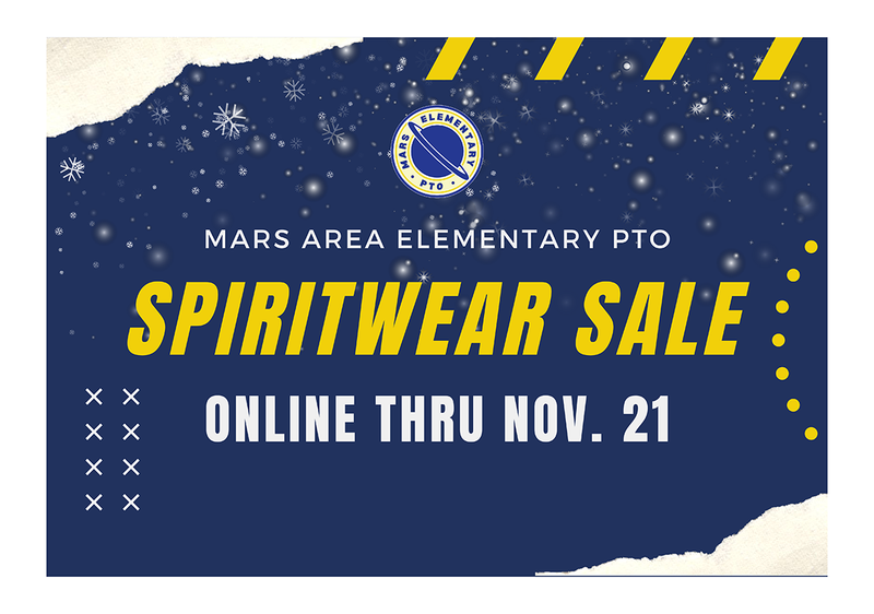 Mars Area Elementary PTO SpiritWear Sale