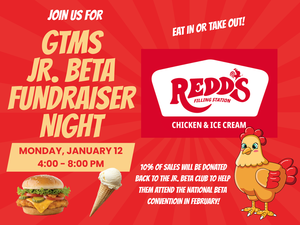 Redd's Jr. Beta Fundraiser