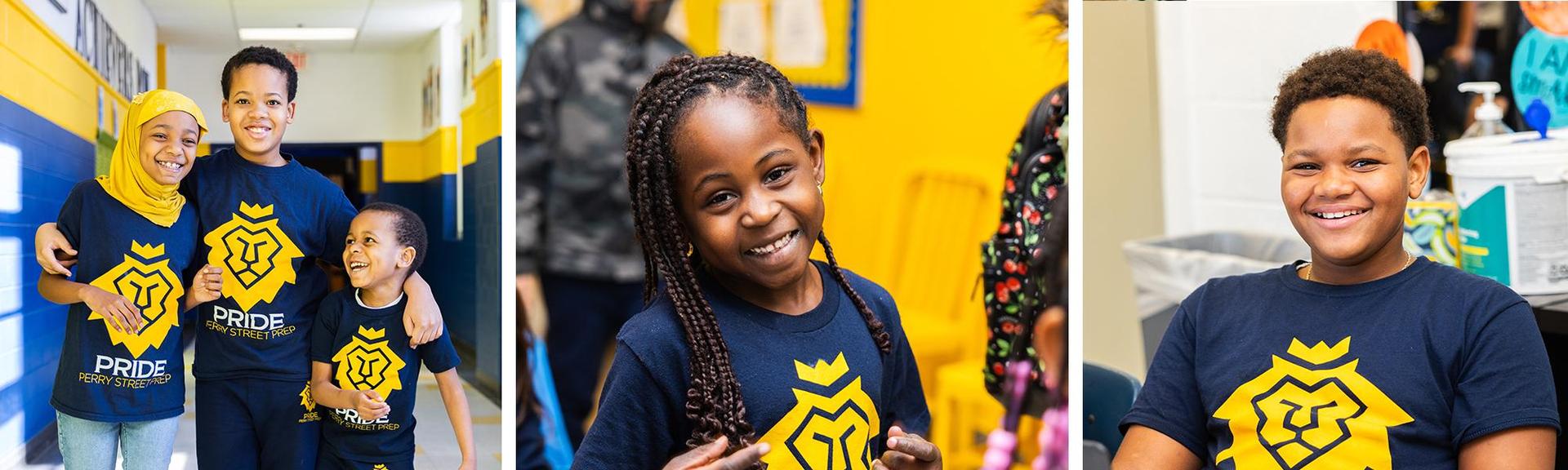 Happy students at perry street prep