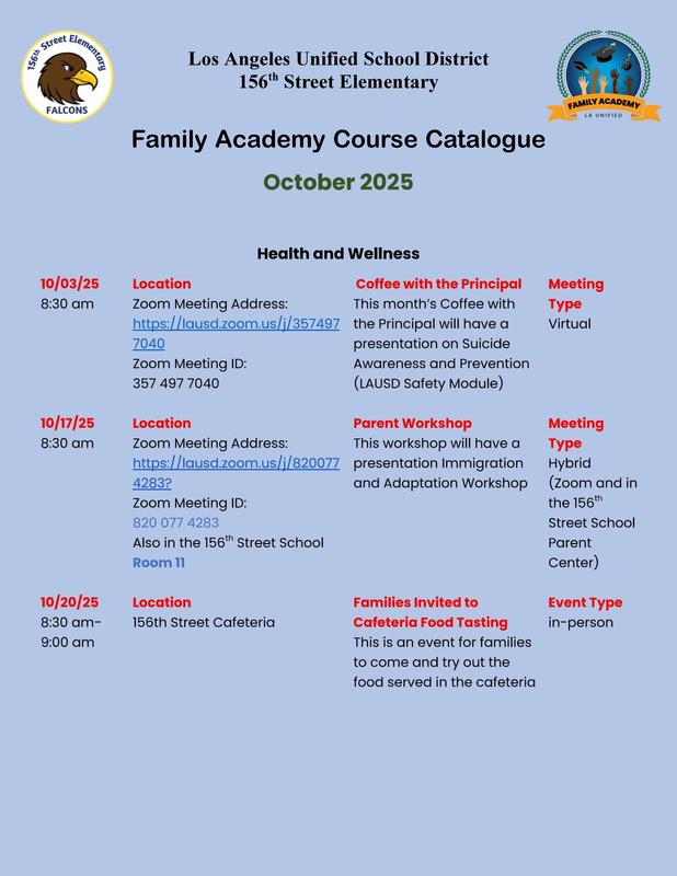 October Course Catalogue