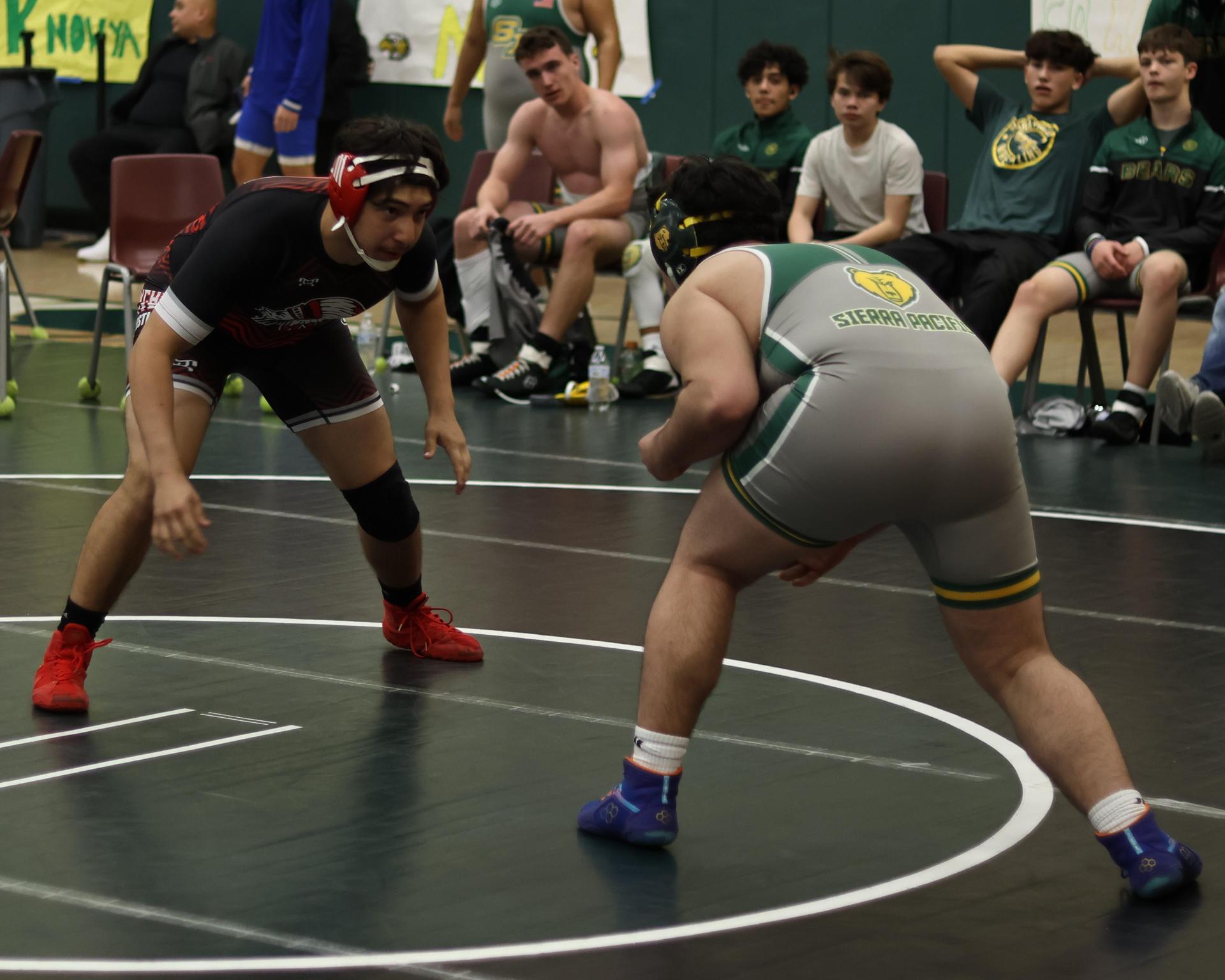 boys wrestling at liberty duals