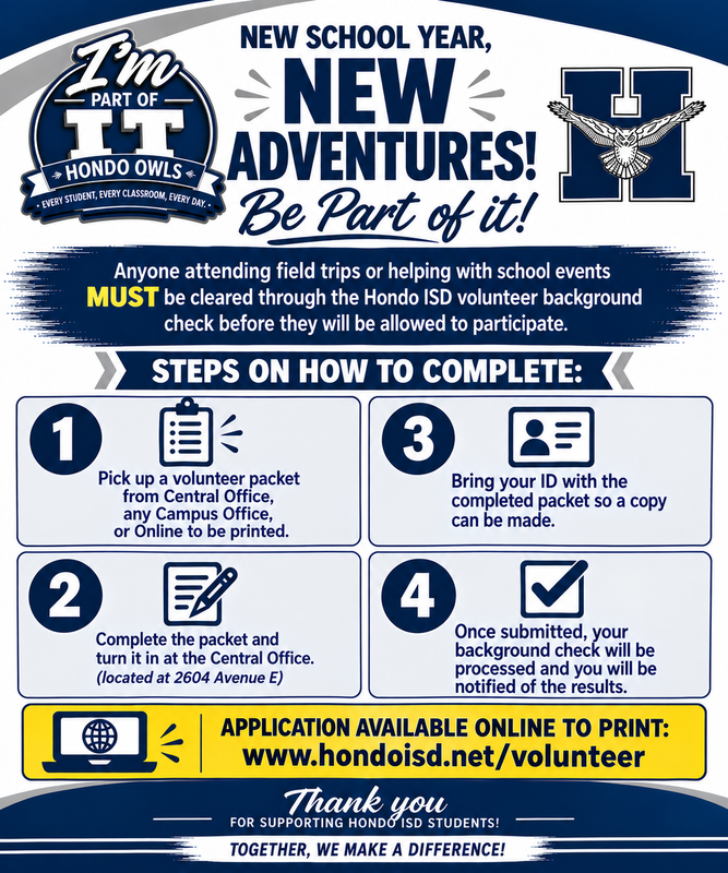 HISD Volunteer Flyer