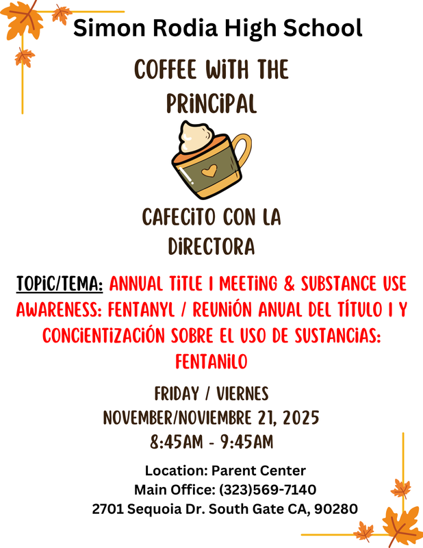 Coffee with the Principal