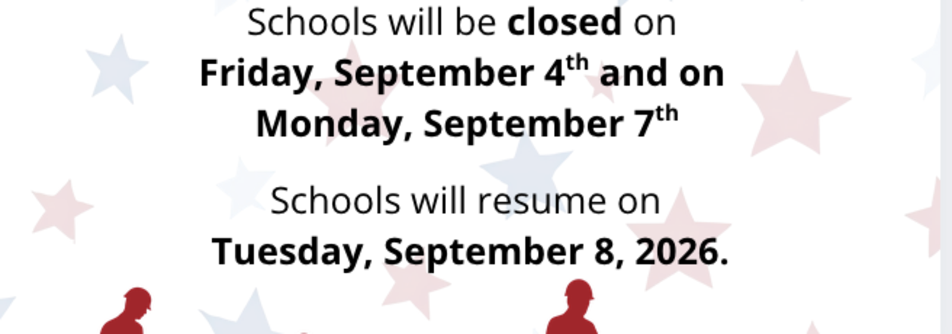 Admission Day and Labor Day