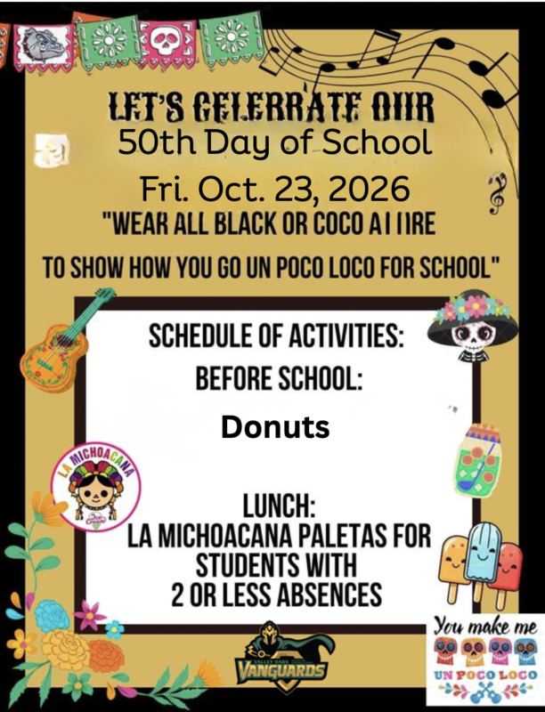 50th day of school Oct. 23