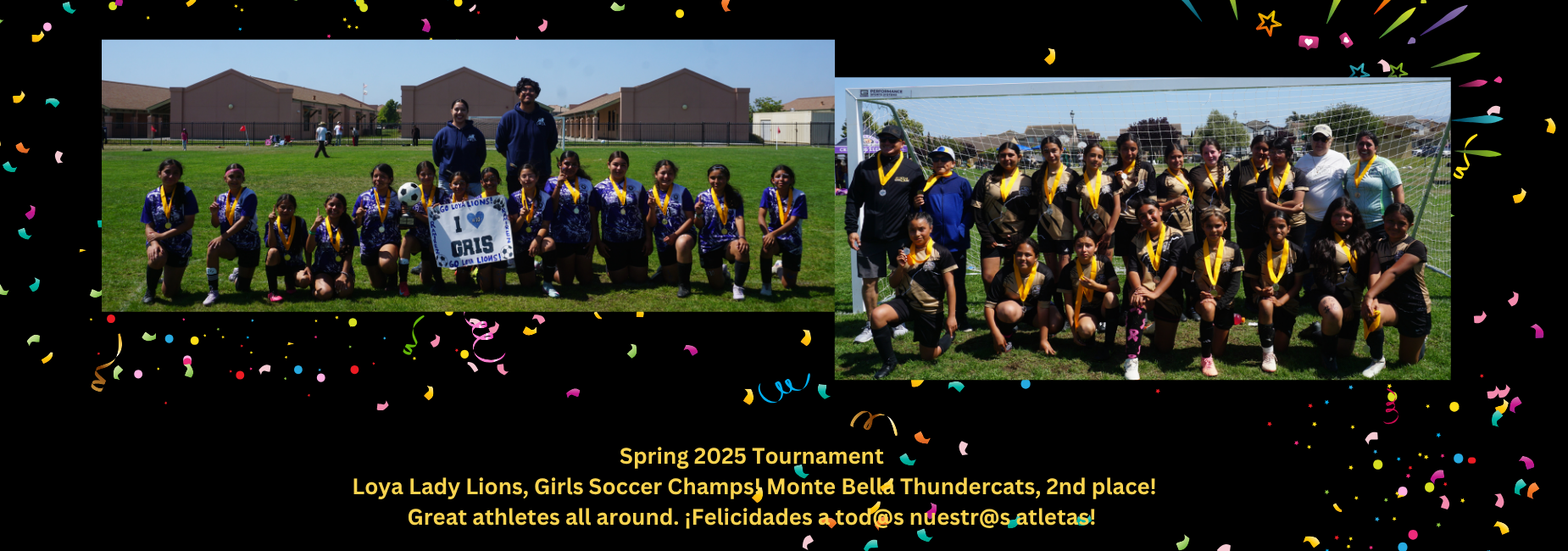 Fall 2025 Girls Soccer Champions