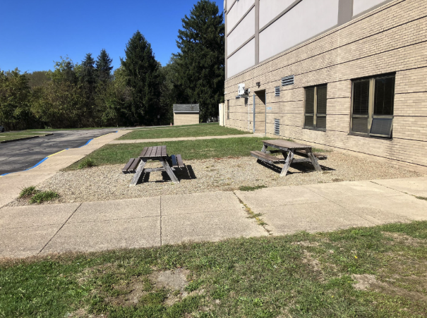 Picture of the current patio area