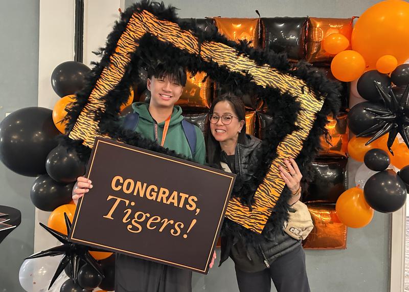 Lance Wu with Mom
