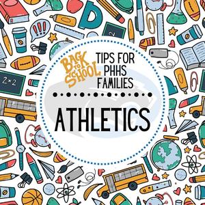 graphic that says "athletics"