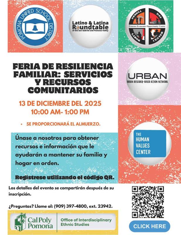 Family Resilience Fair: Community Services & Resources _ Spanish text 1213.25