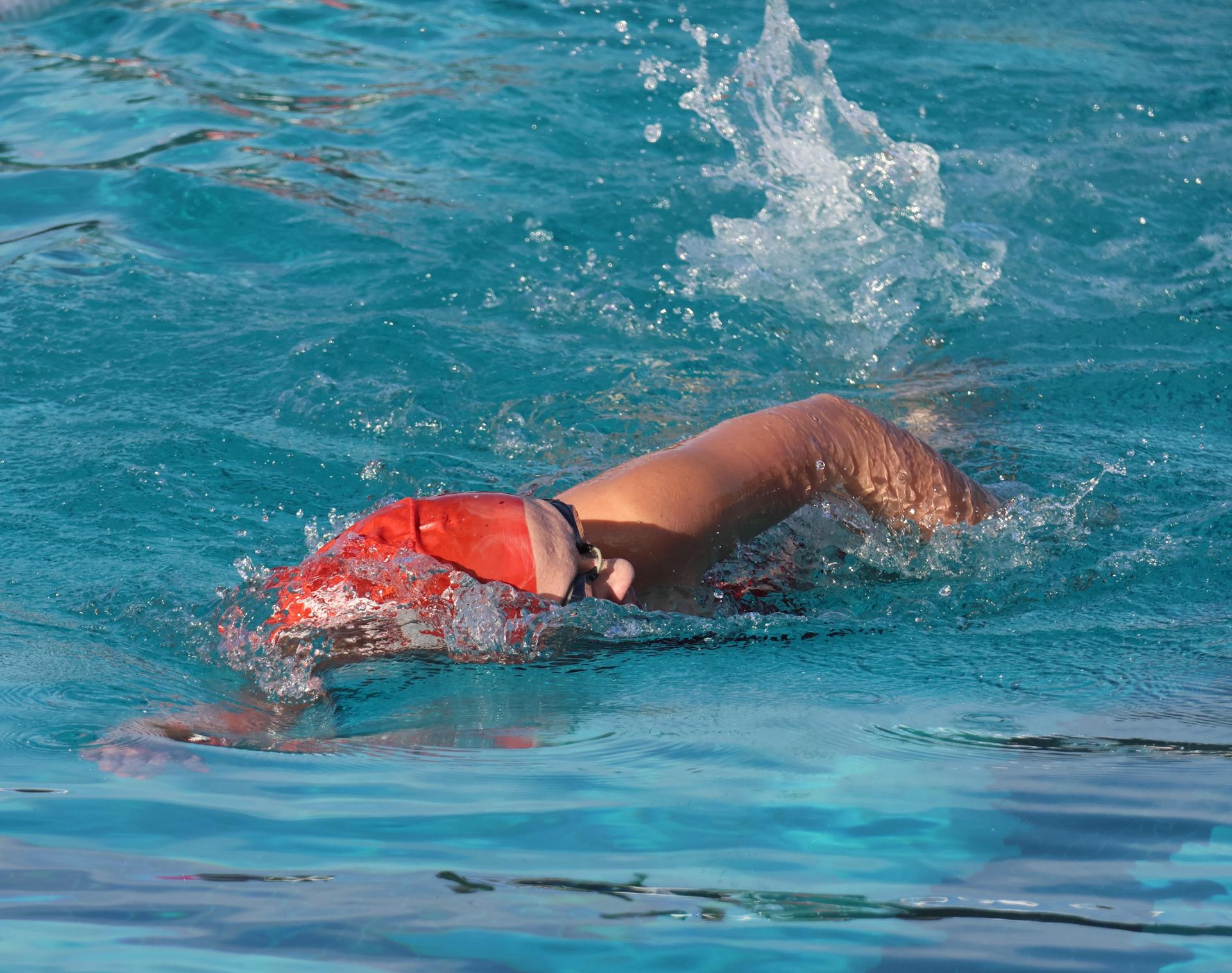 Kourtney Alexander swimming