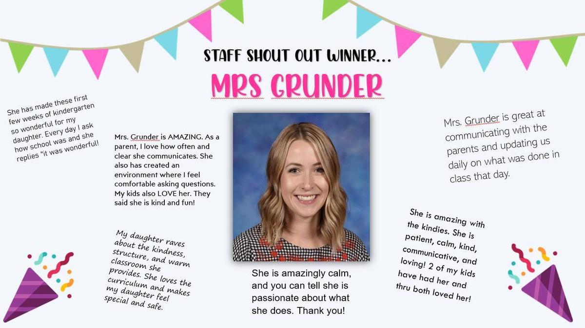Staff Shout out Oct