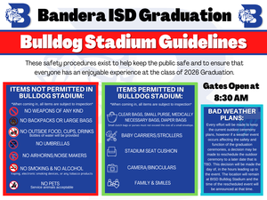 Graduation stadium guidelines