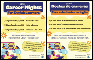 Career Nights or English Learners Flyer