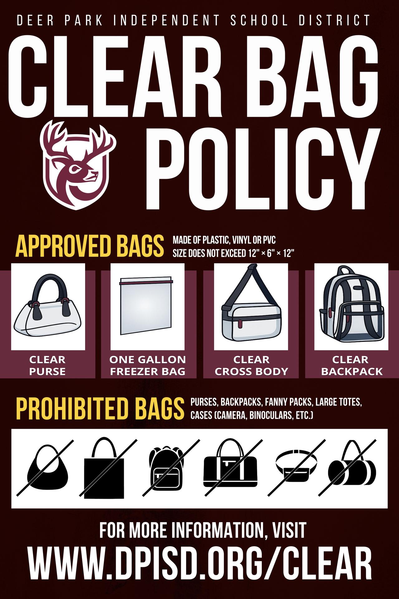 DPISD Clear Bag Policy