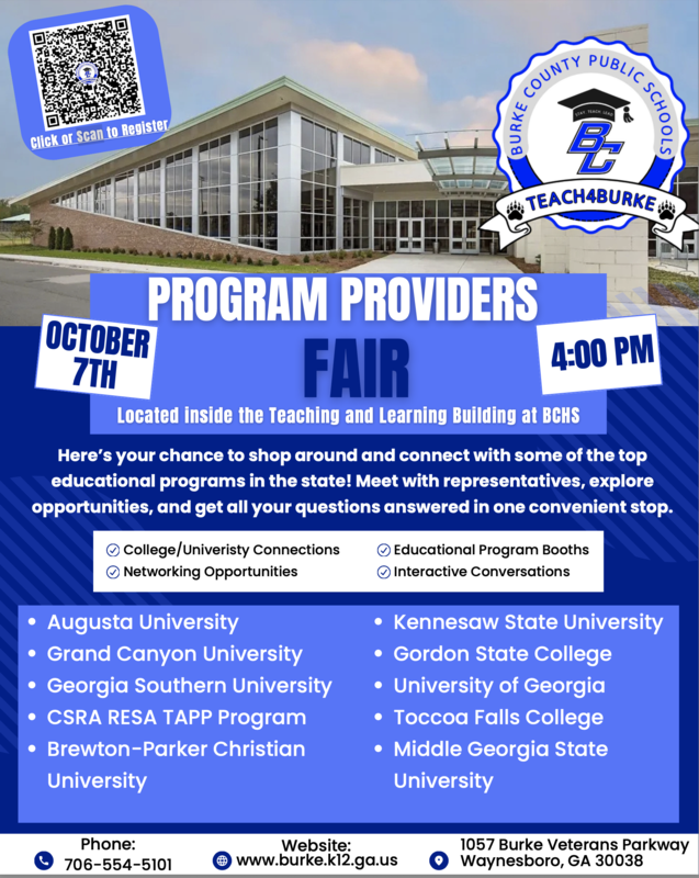 program providers fair flyer