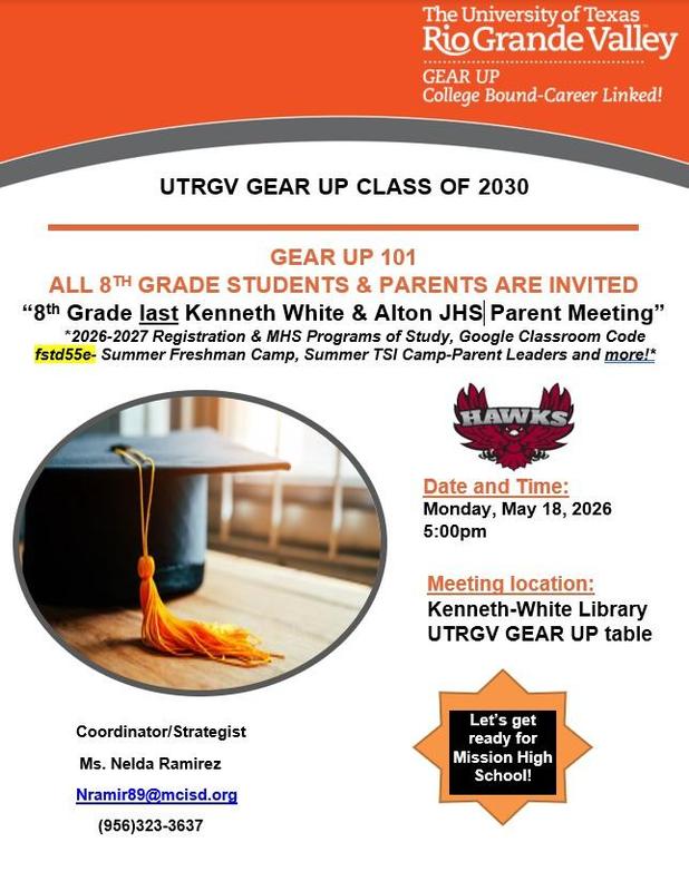 Attention! 8th grade GEAR UP parents! Featured Photo