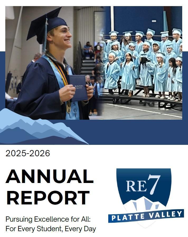 Graduating student smiling holding diploma; preschoolers in caps and gowns