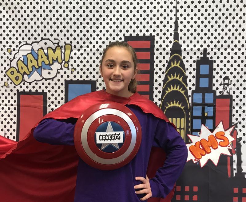 pic of Sarah Edder in Superhero outfit