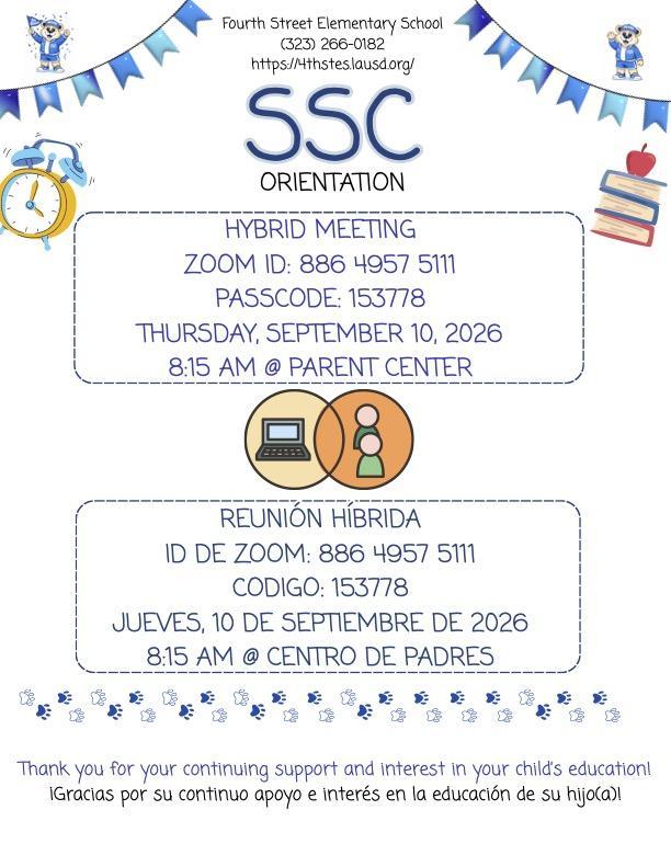 SSC Orientation
