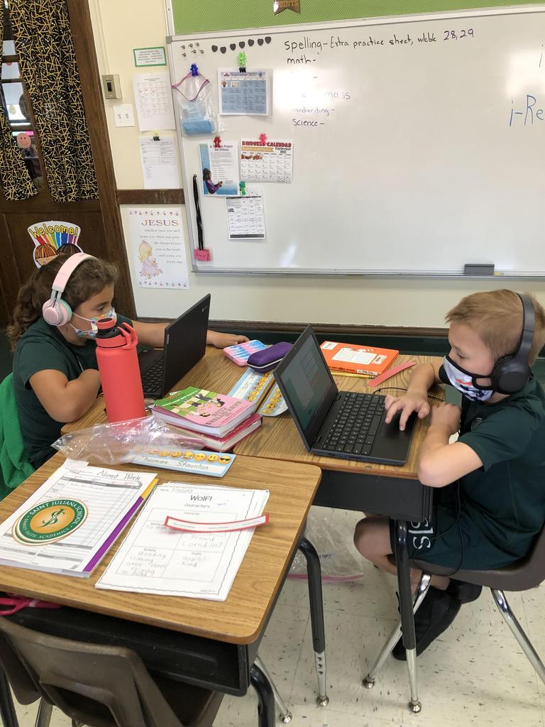 Third grade has been working hard on their i-Ready diagnostic tests.   The whole school is in the middle of the diagnostic testing period for the first trimester. The AR program is now up and running so the students are all taking their STAR test to find out their reading levels.  They will begin taking book tests later this week.