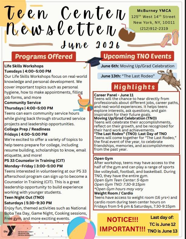 McBurney YMCA Teen Programs Featured Photo