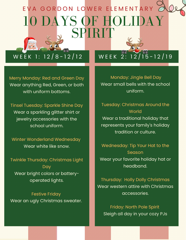 spsd egl holiday dress up days 2025