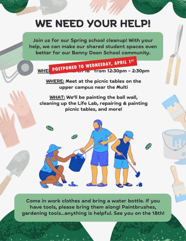 Spring Work Day at Bonny Doon School Featured Photo