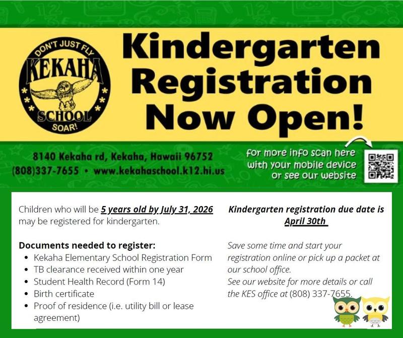 Kinder Registration Flyer