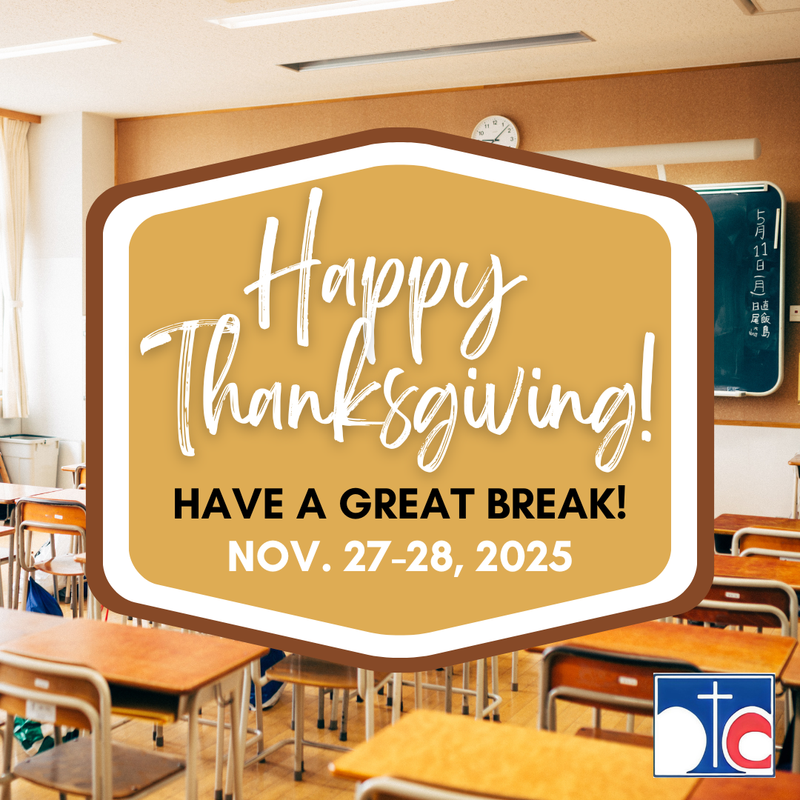 No School - Thanksgiving Break 2025 - November 27th through 28th