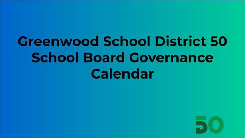 School Board Governance Calendar