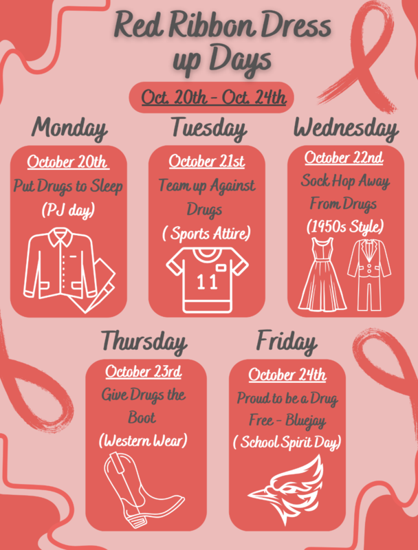 red ribbon dress up days