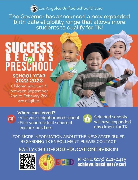 TK enrollment