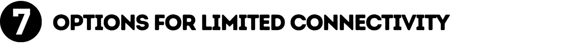 7 - Connectivity during remote learning section header