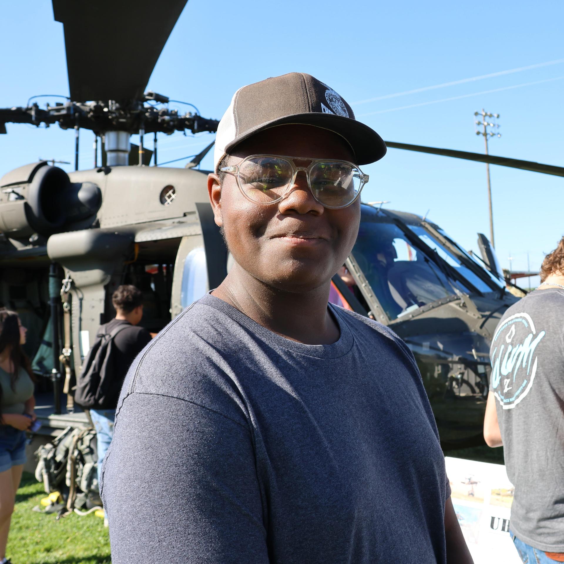 students and staff enjoying career day