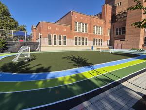 running track in school playground